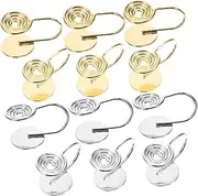 NOLITOY 12pcs Pressure Earrings for Keloids - Compression Clip-On Ear Non Pierced Metal Spiral Earrings for Women and Men Comfortable Ear Jewelry for Sensitive Ears