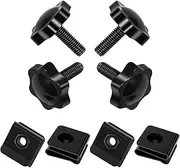 Amazicha Saddlebag Locks Screw Theft Deterrent Saddle Bag Mounting Bolts Black for Harley Davidson Touring Street Glide,Electra Glide, Road Glide, Road King 1988-2024