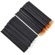 50 Pieces Eyeliner Brush Eyeshadow Brush Eyelash Extension Brushes for Woman