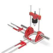 ENJOYWOOD Upgraded Precision Woodworking Multi-Angle Drill Guide with Handles and Positioning Blocks Hole Punch Locator