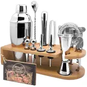 Cocktail Shaker Set with Stand Mixology Bartender Kit|Bar Tool for Drink Mixi...