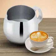10oz milk frother cup, Stainless Steel Non-Stick Milk Frothing Jug, Milk Coff...