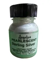 Angelus Pearlescent Leather Paint 1oz Sterling Silver