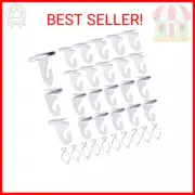 20 Drop Ceiling Hooks for Classrooms & Offices, White Heavy Duty Ceiling Hooks f