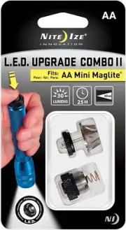 Nite Ize LED Flashlight Upgrade, Fits AA Mini Maglite, Bulb to 30 Lumen LED