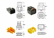 Bihr 6 plugs end set Connectors 090 FRKW OE Type - 5 sets