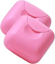 BESTYASH 2Pcs Portable Packing Case Compact Tampon Storage Box for Travel Lightweight Holder for Cups for Handbags and Purses