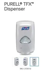 New Open Box Purell TFX Automatic Touch Free Hand Sanitizer Dispenser