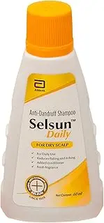 [Selsun] Daily Anti Dandruff Shampoo, Clears Away Dandruff Flakes, Helps Relieve Dandruff Related Itching, Conditions Hair, 60ml
