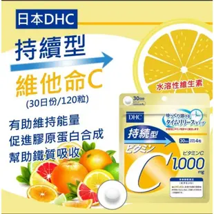 日本DHC 持續型 長效型 維生素C 維他命C 亞麻仁油  維生素B 維他命B