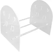 Record Storage Rack, VinylRecord Holder, Clear Acrylic Record Holder Stand, Record Organizer, Quick Assembly Display for Bedroom Living Room Magazine Book Files Albums)1 Tier)