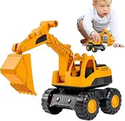 Excavator Toy Kids, Inertia Driving Construction Vehicle, Study Freewheeling Truck, Dun Activities, Educational Fun Toy Toddler Boys Girls Indoor Outdoor Play, 20.5x17x10cm
