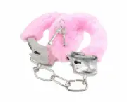 Novelty Fluffy Handcuffs Pink