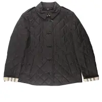 在飛比找博客來優惠-BURBERRY 菱格紋棉質輕型外套 (S)(黑色)