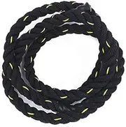 2.8M X 25Mm Heavy Jump Rope Weighted Battle Skipping Ropes Power Training Improve Strength Fitness Home Gym Equipment,Fitness Equipment (Color : Black)