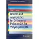 Bounds and Asymptotics for Orthogonal Polynomials for Varying Weights