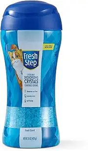 Fresh Step Cat Litter Crystals in Fresh Scent | Cat Litter Box Deodorizer, 15 Ounces
