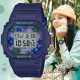 【CASIO 卡西歐】BABY-G 復古懷舊時尚 迷人花卉方形電子錶-藍紫(BGD-565RP-2)