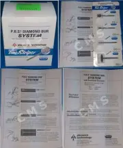PREMIER TWO STRIPER PBS Podiatry Diamond Bur System Box Kit W/ Technique Flyer