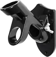 ValueHall Flag Pole Holder Aluminum Alloy Flag Pole Bracket Wall Mounted Flagpole Bracket with 2 Positions for 1 Inch Flag Pole V1A08 (Black)