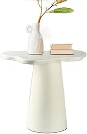 Side Table Small Drinking Table, Cloud Shaped End Table,Nightstand，Side Table Coffee Table for Small Place,for Office, Living Room Balcony and Bedroom, White End Tables Living Room