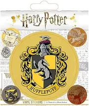 Harry Potter Vinyl Hufflepuff Stickers (Pack of 5) (UK Size: One Size) (Yellow/Red/Black)