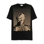 [Alexander Mcqueen] Alexander Mcqueen Skeleton-print Cotton T-shirt M BLACK