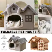 Foldable Washable Pet House Four Seasons Dog Bed Cat Kennel Enclosed Dog House