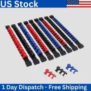 9PC ABS Socket Organizer 1/2 3/8 1/4 inch Drive Socket Rail Holders Wall Mount