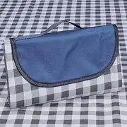 Waterproof Picnic Blanket Blue 150 x 200cm, Foldable Large Beach Blanket for Sandproof Grass, Outdoor Mat Washable Portable for Camping -