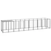 Large Dog Cage Sturdy Steel Puppy Kennel Playpen Enclosure UV Resistant Roof