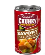 Campbell’s Chunky Soup, Savory Pot Roast Soup, 18.8 Oz Can NEW