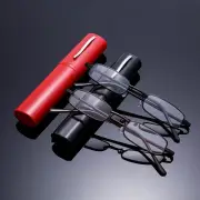 Reading Glasses Readers for Men Women with Pen Clip Tube Case Eyeglasses