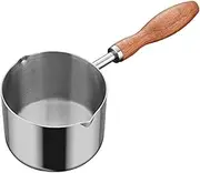 BRIGHTFUFU Egg Boiling Pot Small Saucepan with Spout Saucepan Pouring Lip Nonstick Pot Milk Pan