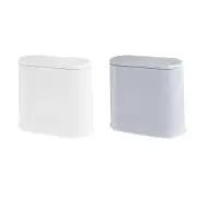 Rectangular Dustbin Rubbish Container Narrow Garbage Can for Garage Bathroom