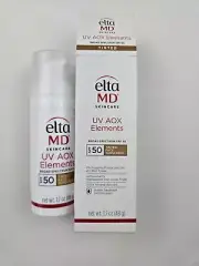 EltaMD UV AOX Elements Tinted Mineral Face Sunscreen, SPF 50, Tinted Sunscreen