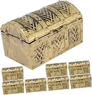 Kisangel Pirate Jewelry Box Toy Pcs Mini Treasure Chest Coins Gems Toy Storage Box for Boys and Girls Birthday Party