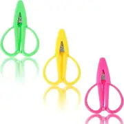 Mini Scissors Set - 3 Pack Colorful Travel-Sized Craft Scissors with Covers