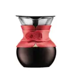 【格蘭登】丹麥 BODUM  POUR OVER 手沖咖啡濾壺（附長效型濾網）0.5公升 紅 11592-294SL