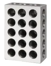 [Traderight] 123 Block Set 1-2-3 Blocks 23 Holes Machinist Woodworking Workshop X2 in Silver