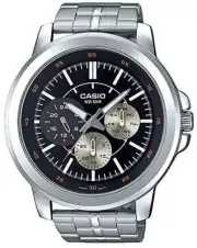 Casio MTPX300D-1EV Men's Enticer Steel Multifunction 52 mm Watch
