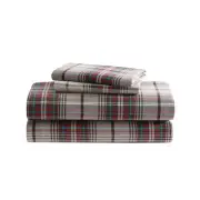 Eddie Bauer - Flannel Collection - Cotton Bedding Sheet Set Pre-Shrunk Brushed