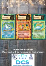 x3 CGC Charizard Blastoise Venusaur | Display Case Extended Art Pokemon Card