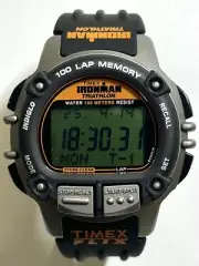 Timex Black Mens Digital Watch Ironman Flix TW5M63200 Quartz NEW From Japan