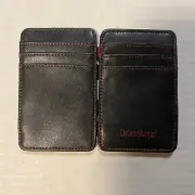 Captain Morgan Wallet Black & Red Card Holder Magic Flip Wallet NEW Branded