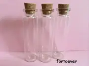 100pcs 20ml Clear Corks Jars bottle Empty Sample Vials cork Glass Bottles