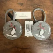 Vera Bradley Whimsy Luggage Tag Penguin Pair New With Tags Lot Of 2 NWT