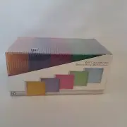 Verbatim CD and DVD Slim Multi-Color Jewel Cases 50 Pack New and Sealed