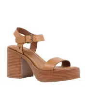 BLOOMED CHAI PLATFORM HEELS