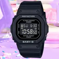 在飛比找momo購物網優惠-【CASIO 卡西歐】BABY-G 簡約纖薄方形電子腕錶 母